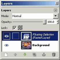 select floating layer