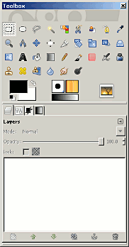 finished GIMP interface