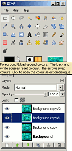 foreground colour button