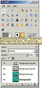 foreground colour button