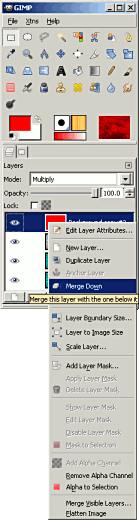 merge layer 2 to 1