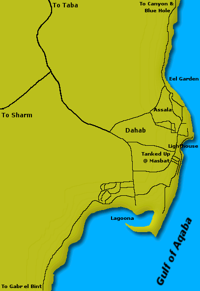 Map of Dahab area